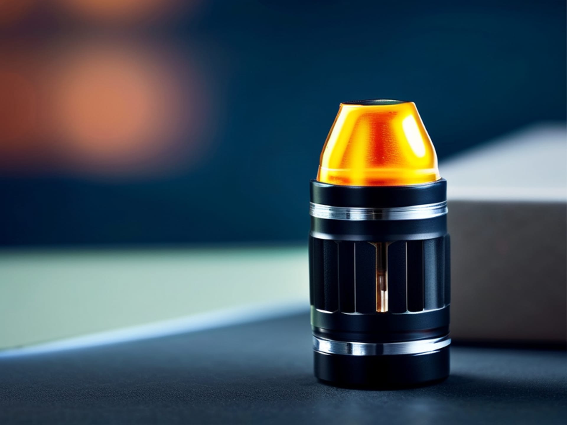 close-up macro shot of a false burr / disc grinder mechanism, cheap plastic construction, blurry marketing box in background promising 'burr grinder', product photography, high detail, studio lighting --ar 16:9